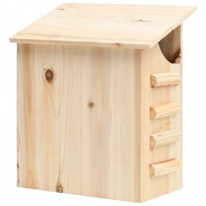 Casa para murciélagos madera maciza de abeto 30x20x38 cm D