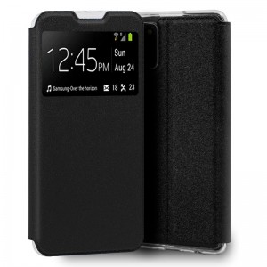 Fundação COOL Capa de Flip para Samsung A025 Galaxy A02s Lisous Preto D