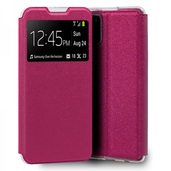Fundação COOL Capa de Flip para Samsung A025 Galaxy A02s rosa Liso D