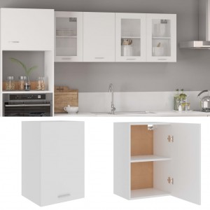 Armário de cozinha suspenso em compensado branco 39,5x31x60 cm D