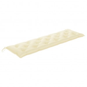 Almofadão p/ banco de jardim tecido oxford branco nata H