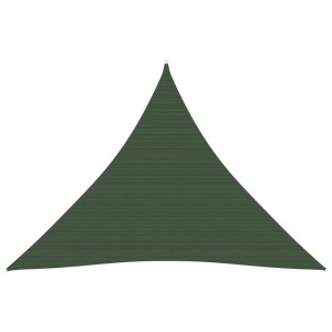 Toldo de vela verde escuro HDPE 160 g/m2 5x5x5 m D