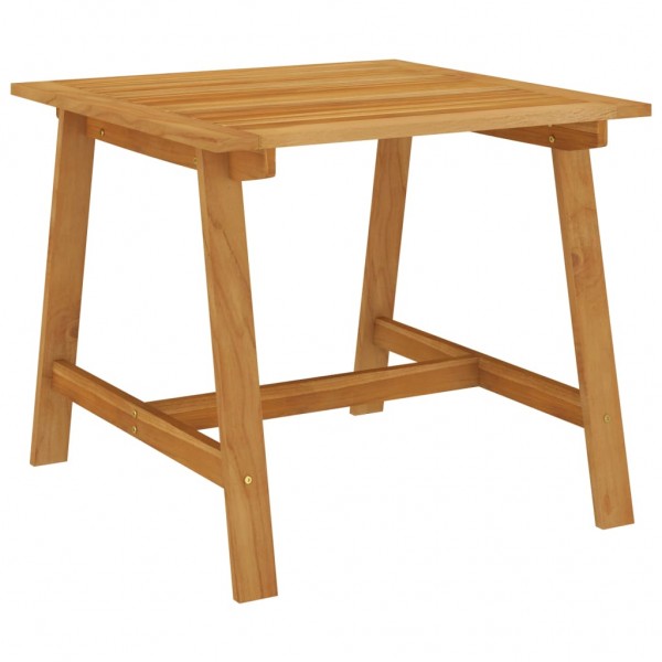 Mesa de jantar de jardim madeira maciça de acácia 88x88x74 cm D