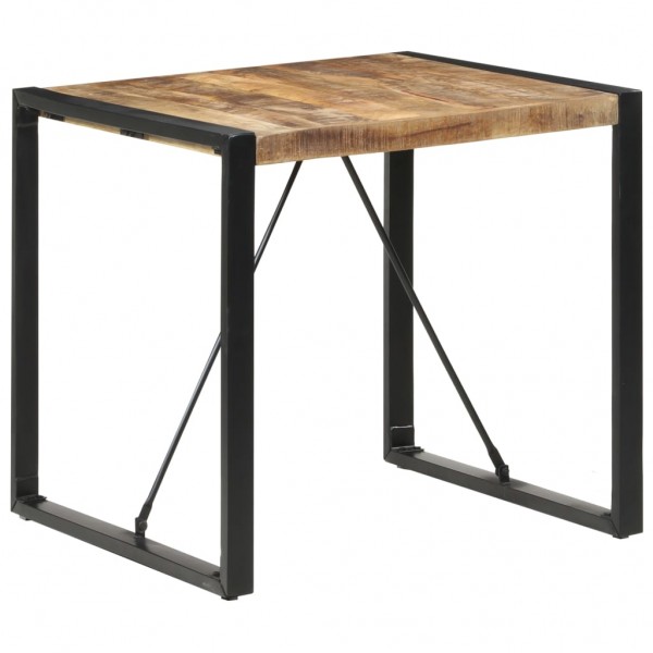 Mesa de jantar de madeira maciça de mangue 80x80x75 cm D