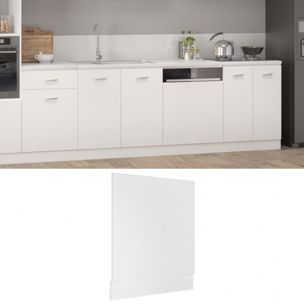 Panel para lavavajillas madera contrachapada blanco 59.5x3x67cm D