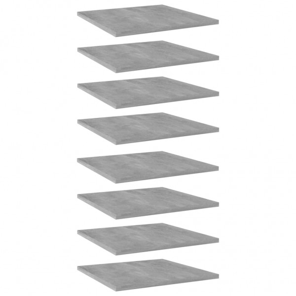 Estante estante 8uds revestido de concreto cinza 40x40x1.5cm D