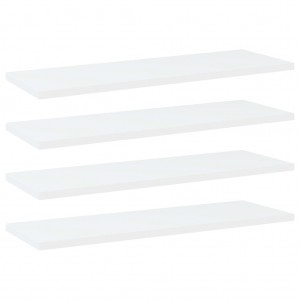 Estantes para estantería 4 uds contrachapada blanco 60x20x1.5cm D