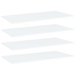 Estantes para estantería 4uds contrachapada blanco 100x50x1.5cm D