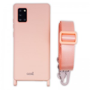 Carcaça COOL para Samsung A315 Galáxia A31 Faixa de Rosa D