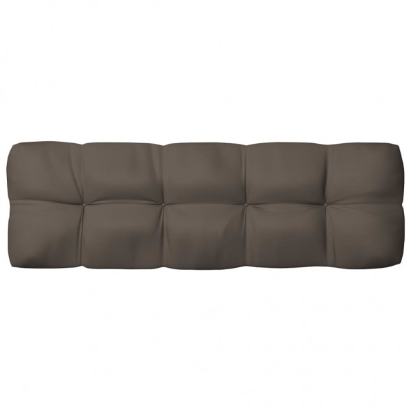 Cusco para sofá de paletes de tecido grisalho taupe 120x40x12 cm D