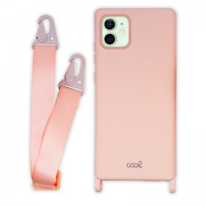 Carcaça COOL para iPhone 12 / 12 Pro rosa fita D