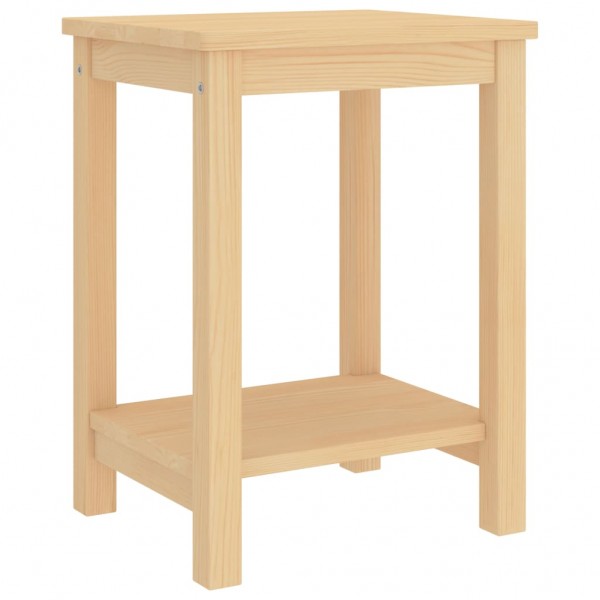Mesa de noite madeira de mangue cor madeira clara 40x30x50 cm D
