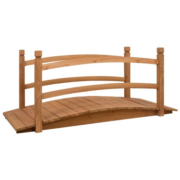 Ponte de jardim madeira maciça de abeto 140x60x60 cm D