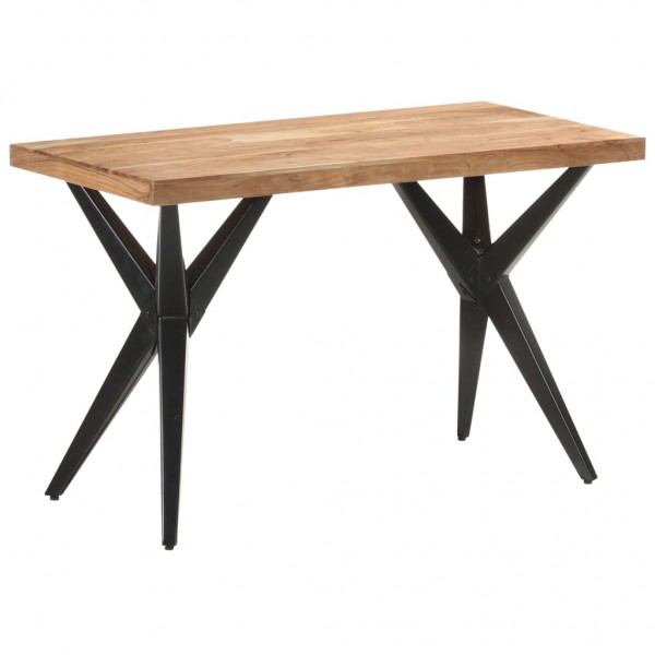 Mesa de jantar de madeira maciça acacia 120x60x76 cm D