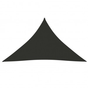 Telhado de vela triangular de tecido oxford cinzento 2.5x2.5x3.5 m D