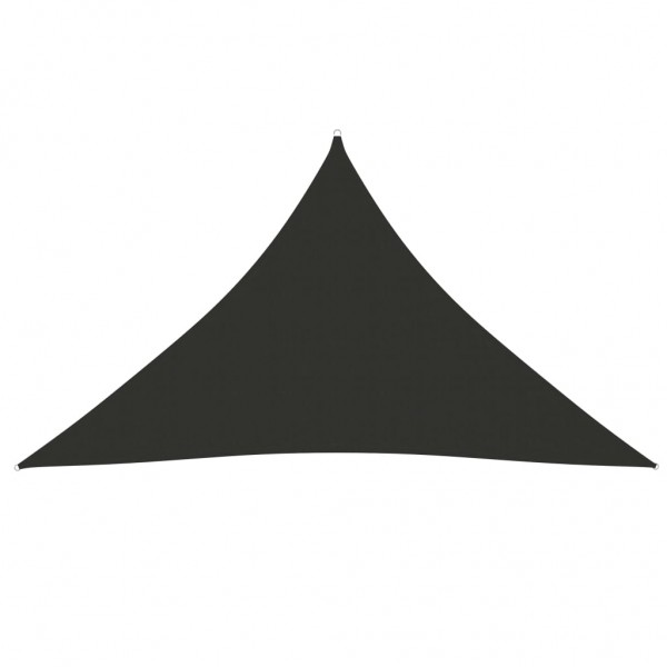 Toldo de vela triangular de tela oxford gris antracita 2.5x2.5x3.5 m D