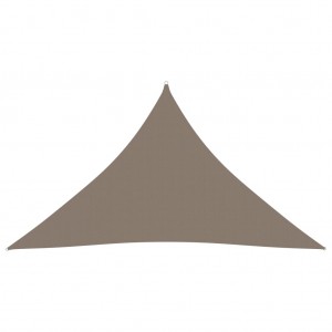 Toldo de vela triangular de tela oxford gris taupe 3.5x3.5x4.9m D