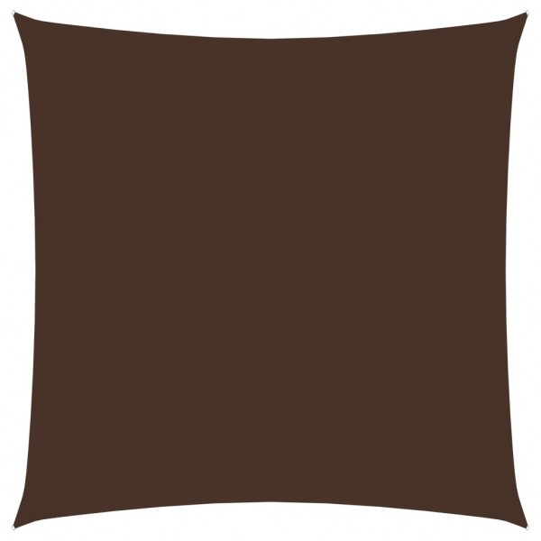 Toldo de vela cuadrado de tela oxford marrón 2x2 m D