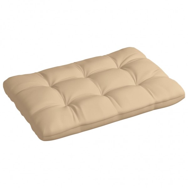 Cojín para sofá de palets de tela beige 120x80x12 cm D