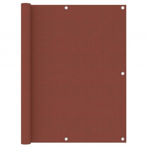 Toldo para balcón de tela oxford terracota 120x400 cm D