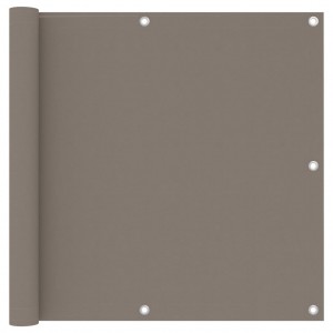 Toldo para balcão de tecido Oxford cinza taupe 90x300 cm D