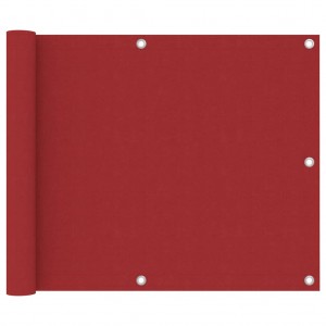 Toldo para balcón de tela oxford rojo 75x300 cm D