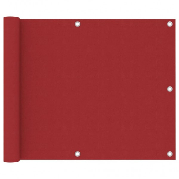 Toldo para balcón de tela oxford rojo 75x600 cm D