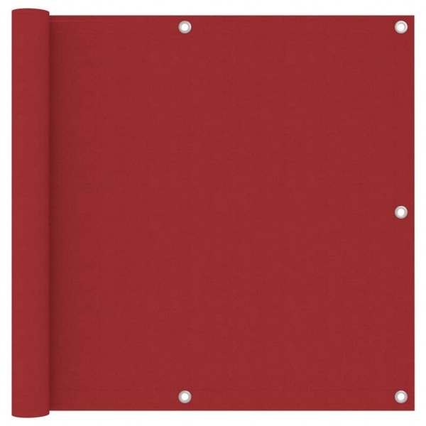 Toldo para balcón tela oxford rojo 90x500 cm D