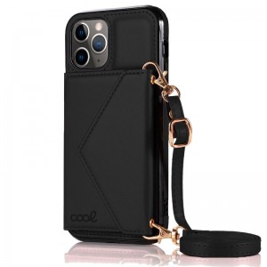 Carcaça COOL para iPhone 11 Pro Preto Carteira Pendant D