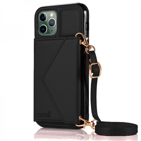 Carcasa COOL para iPhone 11 Pro Max Colgante Wallet Negro D