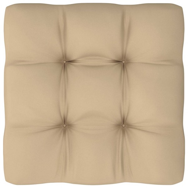 Almofada para sofá em tecido bege 50x50x12 cm D