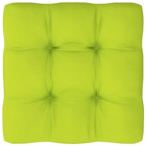 Cojín para sofá de palets de tela verde claro 50x50x12 cm D