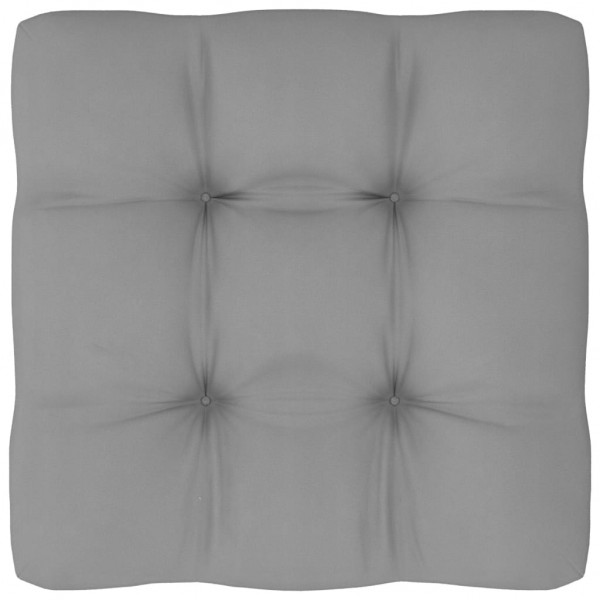 Almofada para sofá palete tecido cinza 60x60x12 cm D