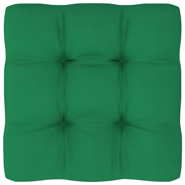 Cusco para sofá de paletes de tecido verde 60x60x12 cm D