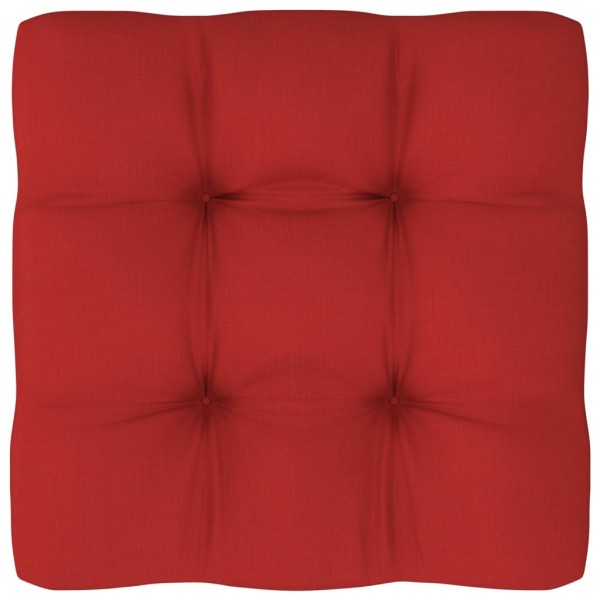 Cojín para sofá de palets de tela rojo 60x60x12 cm D