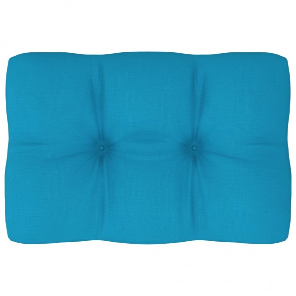 Cojín para sofá de palets de tela azul 60x40x12 cm D