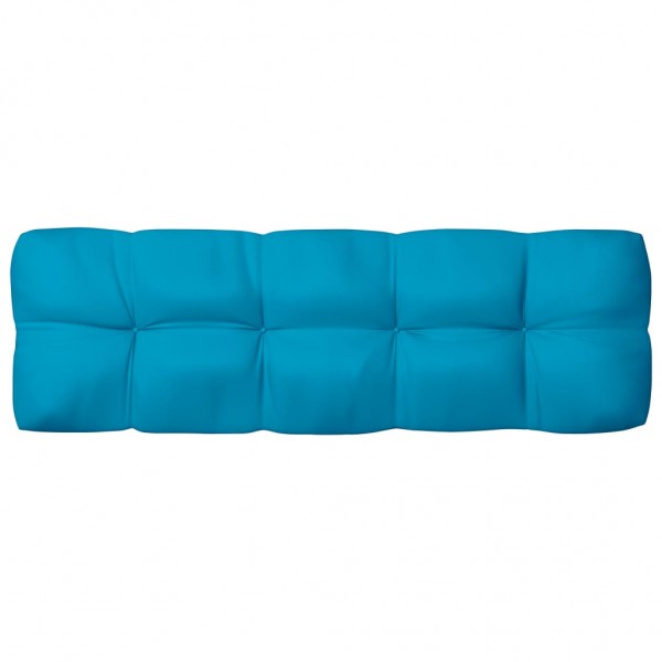 Cojín para sofá de palets azul 120x40x10 cm D