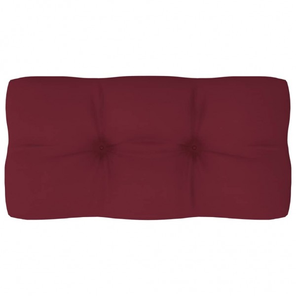 Cama de sofá de paletes de tecido vermelho-vermelho 80x40x12 cm D