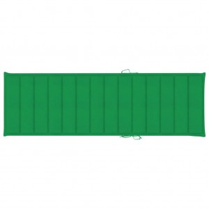 Cama de cama de tecido Oxford verde 200x60x3 cm D