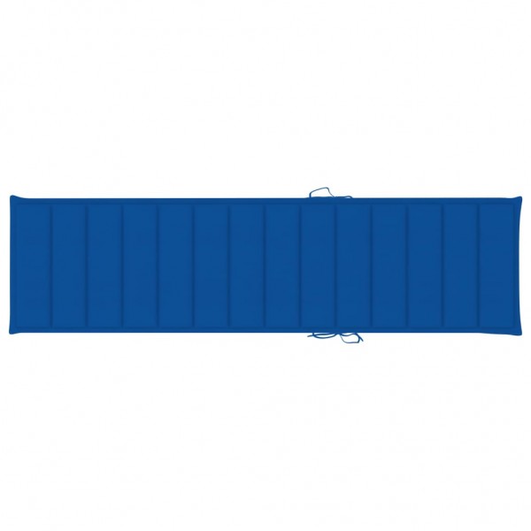 Cama de cama de tecido Oxford azul 200x50x3 cm D