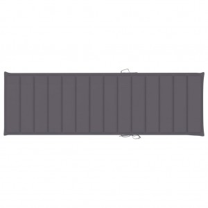 Cusco de poltrona de tecido Oxford cinza anthracite 200x60x3 cm D