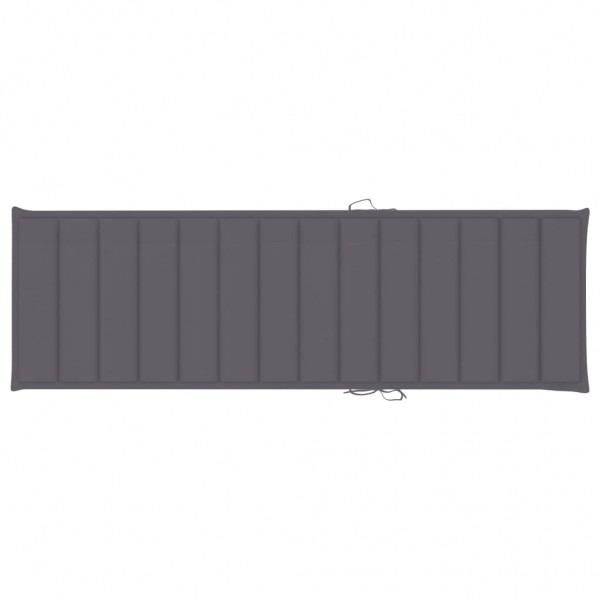 Cusco de poltrona de tecido Oxford cinza anthracite 200x60x3 cm D