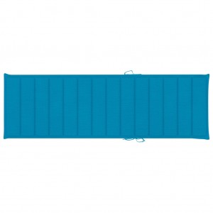 Cama de cama de tecido Oxford azul 200x60x3 cm D