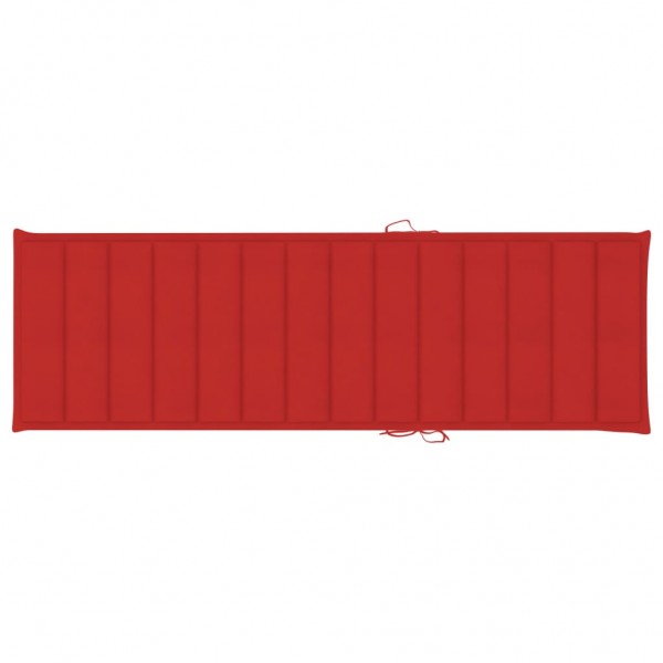 Cama de cama de tecido Oxford vermelho 200x60x3 cm D