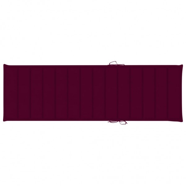 Cama de cama de tecido Oxford vermelho vermelho 200x60x3 cm D