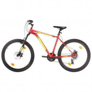 Bicicleta montaña 21 velocidades 27.5 pulgadas rueda 50 cm rojo D