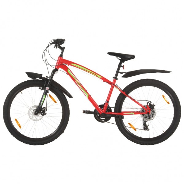 Bicicleta de montaña 21 velocidades rueda 26 pulgadas 36cm rojo D