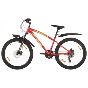 Bicicleta de montanha 21 velocidades roda 26 polegadas 42cm vermelho D