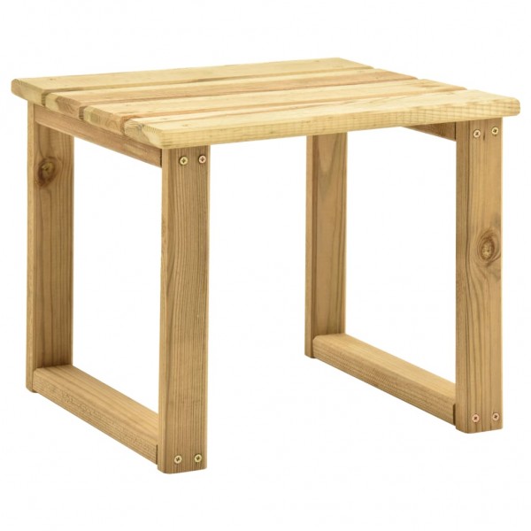 Mesa de banco de madeira de pinho impregnada 30x30x26 cm D