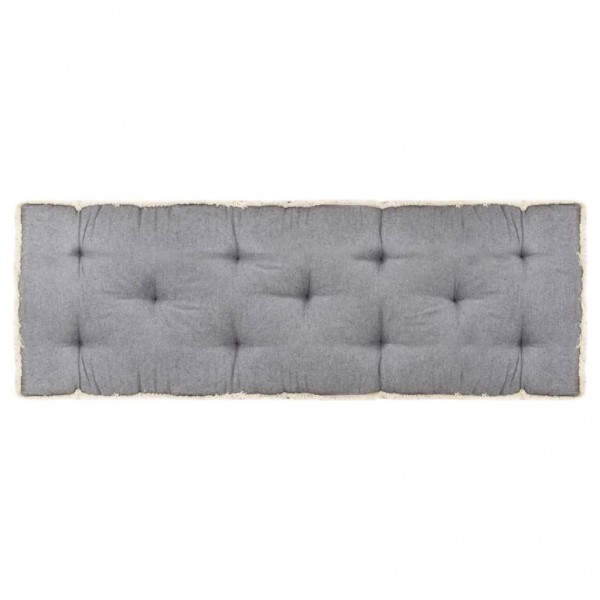 Cojín para sofá de palets gris antracita 120x40x7 cm D